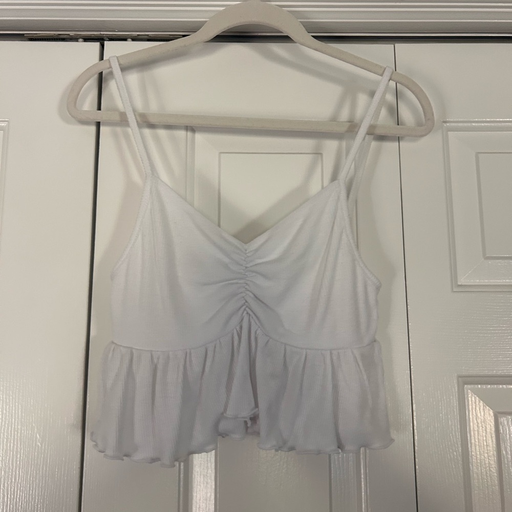 Cotton On White Ruched Camisole